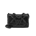Chanel Cc Flap Bag In Black 26cm
