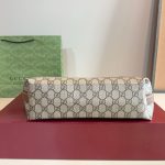 Gucci GG Emblem Medium Bucket Bag Beige And Dark Brown Fabric 29Cm 815103 FAD6L 9758 - Image 4