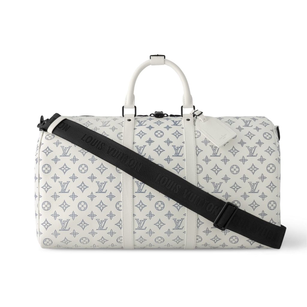 Louis Vuitton Keepall Bandoulière 50 White 50cm M24954 - Image 2