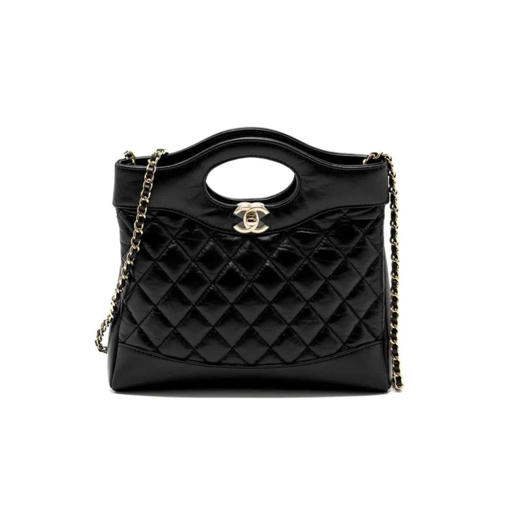 Chanel 31 Bag Leather Black 24Cm - Image 2