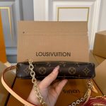Louis Vuitton Pochette Accessoires Monogram Bag Brown 23cm - Image 5