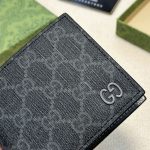 Gucci Interior Bi Fold Wallet Black And Grey 11cm - Image 7