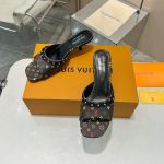 Louis Vuitton X Takashi Murakami 6am Mule Black 1agwqq - Image 7
