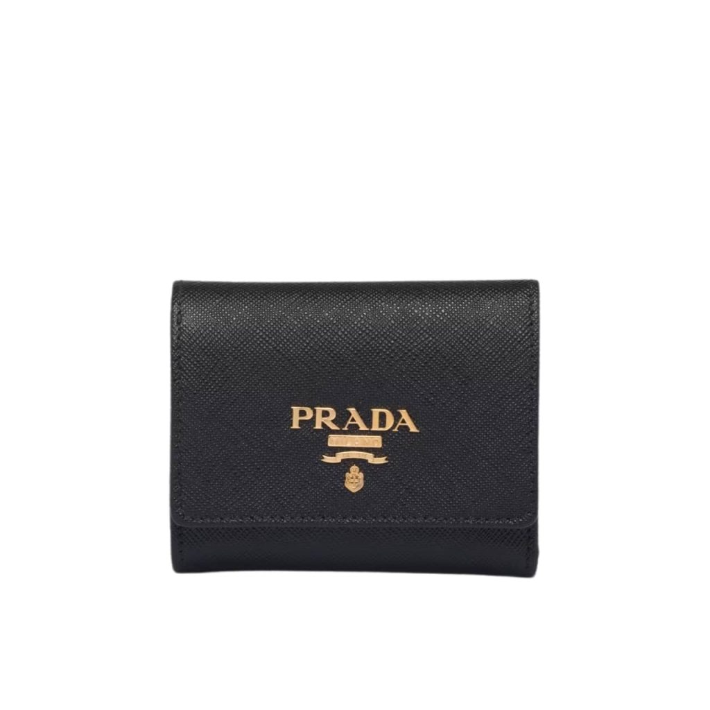 Prada Small Saffiano Wallet Black 10cm 1mh043 Zlp F061h - Image 2