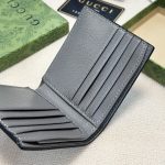 Gucci Interior Bi Fold Wallet Black And Grey 11cm - Image 10