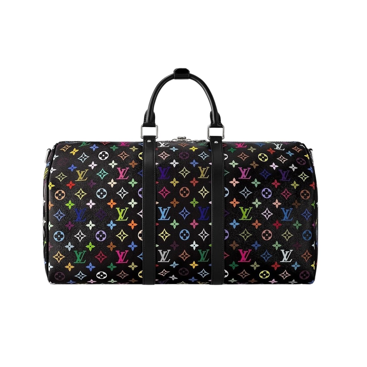 125-11.jpg Louis Vuitton X Takashi Murakami Keepall Bandoulière 50 Multicolored Black 50Cm M13745 - Image 1