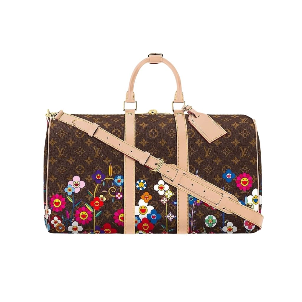 Louis Vuitton X Takashi Murakami Keepall Bandouliere Brown 45cm M14182 - Image 2