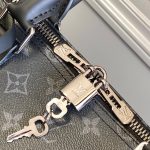 Louis Vuitton Keepall Bandoulière 50 Monogram Eclipse Boston Travel Bag Black 50cm M14202 - Image 7