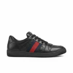 Gucci Men Screener Sneaker Black Leather 798785 AADU0 1074