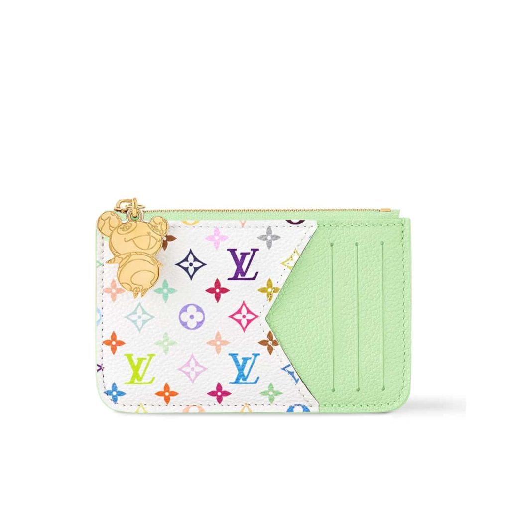 Louis Vuitton X Murakami Romy Card Holder Green Tea 12cm M13800 - Image 2