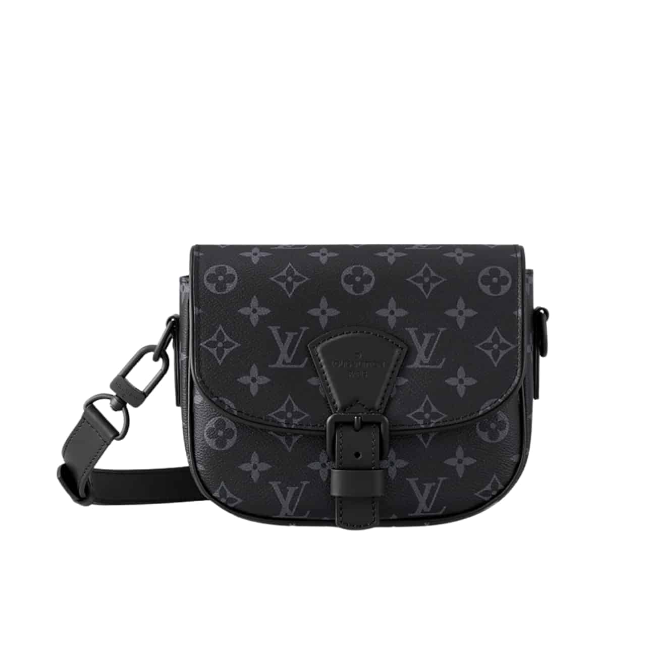 128-6.jpg Louis Vuitton Montsouris Messenger PM Monogram Eclipse Canvas Black 19Cm M12519 - Image 1