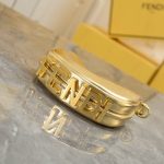 Fendi Nano Fendigraphy Mini Bag Metallic Gold 16Cm - Image 4