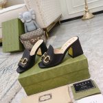 Gucci Women’s Slide Sandal With Horsebit Black 655412 BKO00 1000 - Image 9