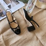 Gucci Women's Horsebit Pump Black Leather 801893 Bnc80 1000 - Image 5