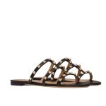 Valentino Garavani Rockstud Flat Slide Sandal Black 5W2S0C49Vod 0No - Image 10