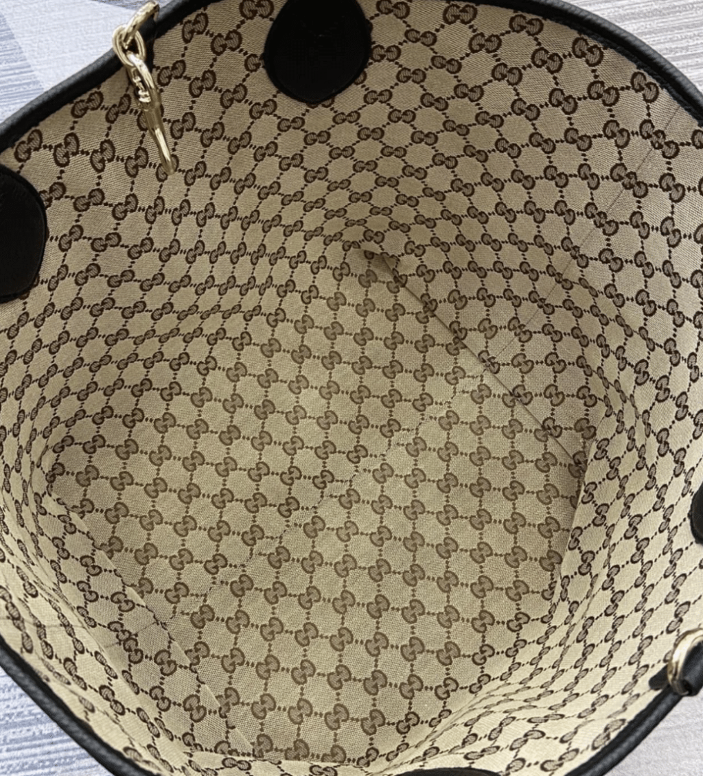 Gucci Totissima Large Reversible Tote Black 30Cm ‎839112 Aafeq 1069 - Image 5