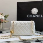 Chanel Mini Flap Bag With Pearls White 20Cm As1787 B02916 10601 - Image 8