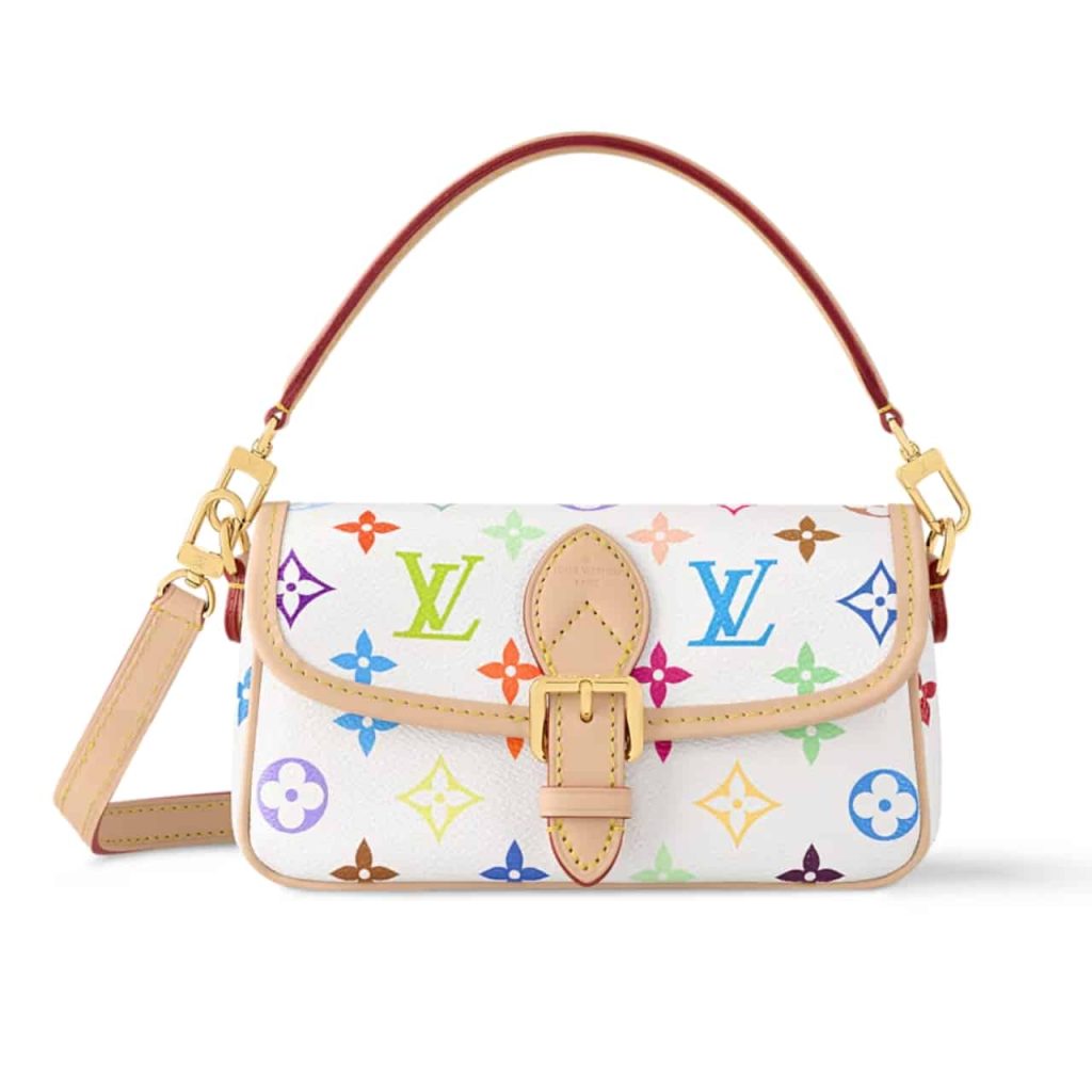 Louis Vuitton X Takashi Murakami Nano Diane Bag Multicolore Blanc 19cm M14194 - Image 2