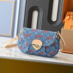 Louis Vuitton X Takashi Murakami Sunset Monogram Cherry Denim Bag 27cm M13680 - Image 3