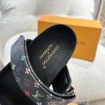 Louis Vuitton X Takashi Murakami Bom Dia Flat Comfort Mule Black 1agxub - Image 4