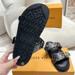 Louis Vuitton X Takashi Murakami Bom Dia Flat Comfort Mule Black 1agxub - Image 5