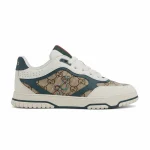 Gucci Men Re Web Trainer Beige And Blue GG Canvas 821730 AAEMC 9566