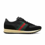 Gucci Men's Re Motion Sneaker Black Original Gg Canvas 839261 Aaew3 1042