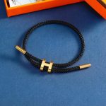 Hermes Rope Chain Bracelet Black - Image 3