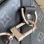 Louis Vuitton Keepall Bandoulière 50 Monogram Eclipse Boston Travel Bag Black 50cm M14202 - Image 8