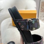 Louis Vuitton X Takashi Murakami Bom Dia Flat Comfort Mule Black 1agxub - Image 6