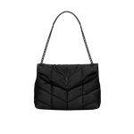 Saint Laurent Puffer Medium In Matte Leather Black 35cm 5774751EL081000