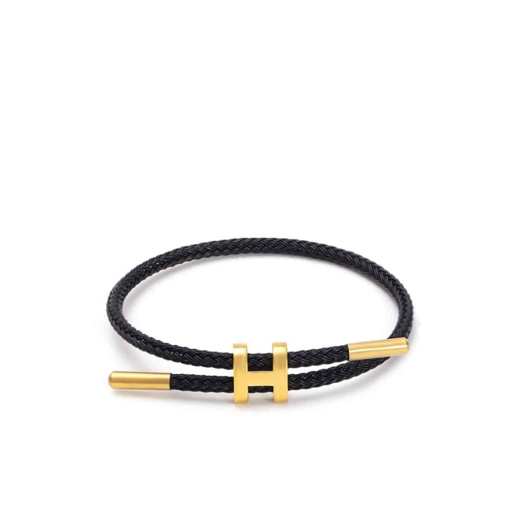 Hermes Rope Chain Bracelet Black - Image 2