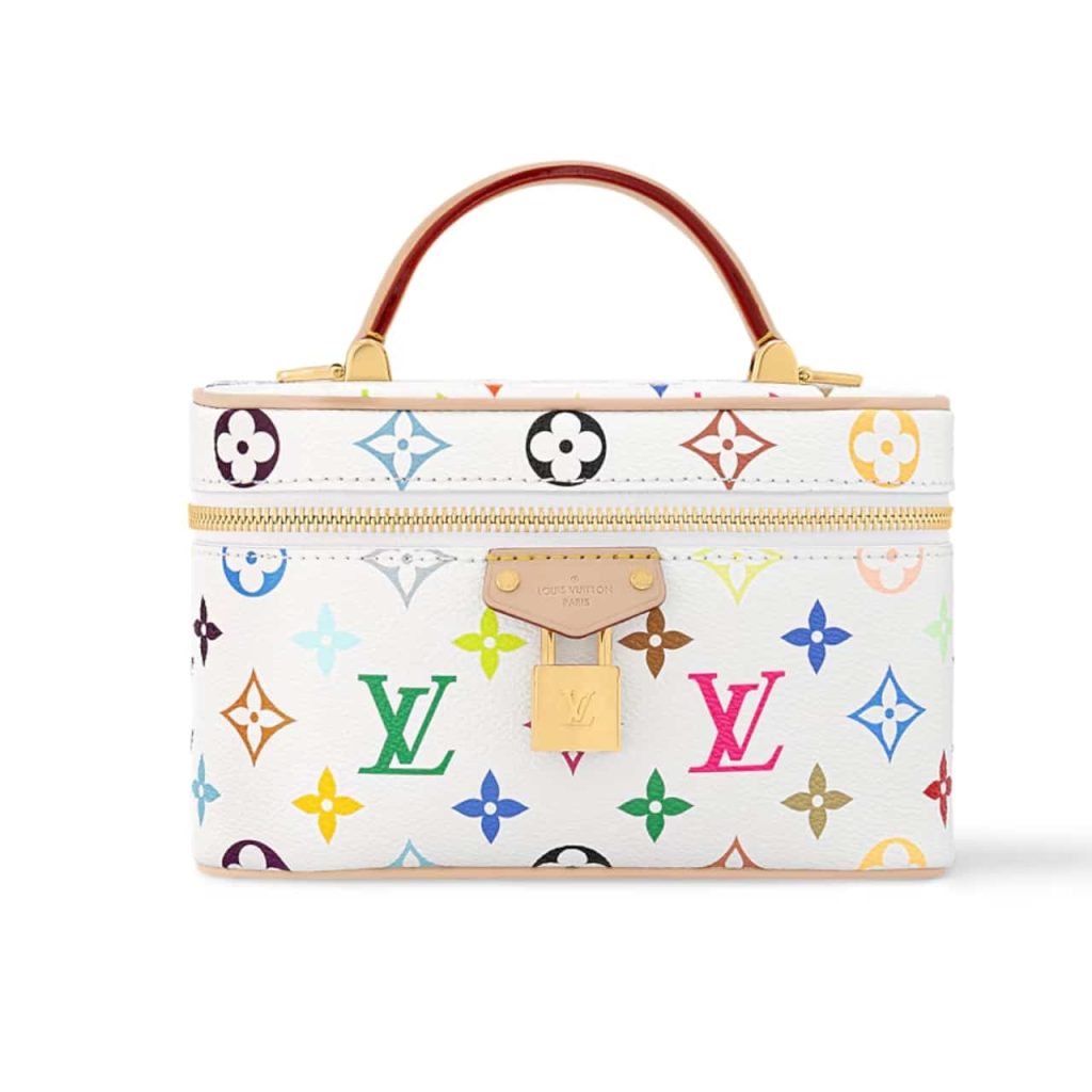 Louis Vuitton X Takashi Murakami Vanity Chain Pouch White 20cm M13662 - Image 2