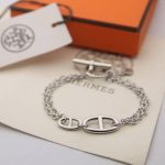 Hermes Double Bracelet Silver - Image 3