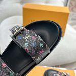 Louis Vuitton X Takashi Murakami Bom Dia Flat Comfort Mule Black 1agxub - Image 7