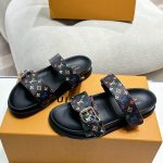 Louis Vuitton X Takashi Murakami Bom Dia Flat Comfort Mule Black 1agxub - Image 3
