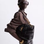 Saint Laurent Puffer Medium In Leather Gold Hardware Black 35cm 5774751EL071000 - Image 10