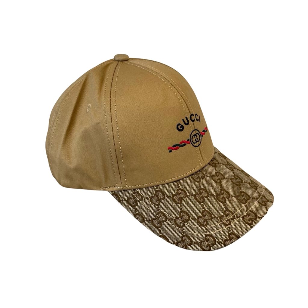 Gucci Baseball Cap Web Stripe Brown - Image 2