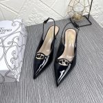Valentino Vlogo The Bold Edition Slingback Pumps In Patent Leather 60Mm In Black - Image 3