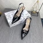 Valentino Vlogo The Bold Edition Slingback Pumps In Patent Leather 60Mm In Black - Image 4