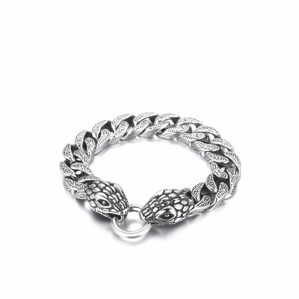 Gucci Snake Bracelet Silver - Image 2