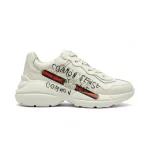 GUCCI RHYTON PRINT LEATHER SNEAKER