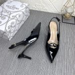 Valentino Vlogo The Bold Edition Slingback Pumps In Patent Leather 60Mm In Black - Image 5
