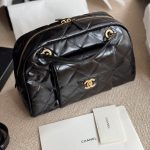 Chanel Bowling Bag Black 34cm - Image 3
