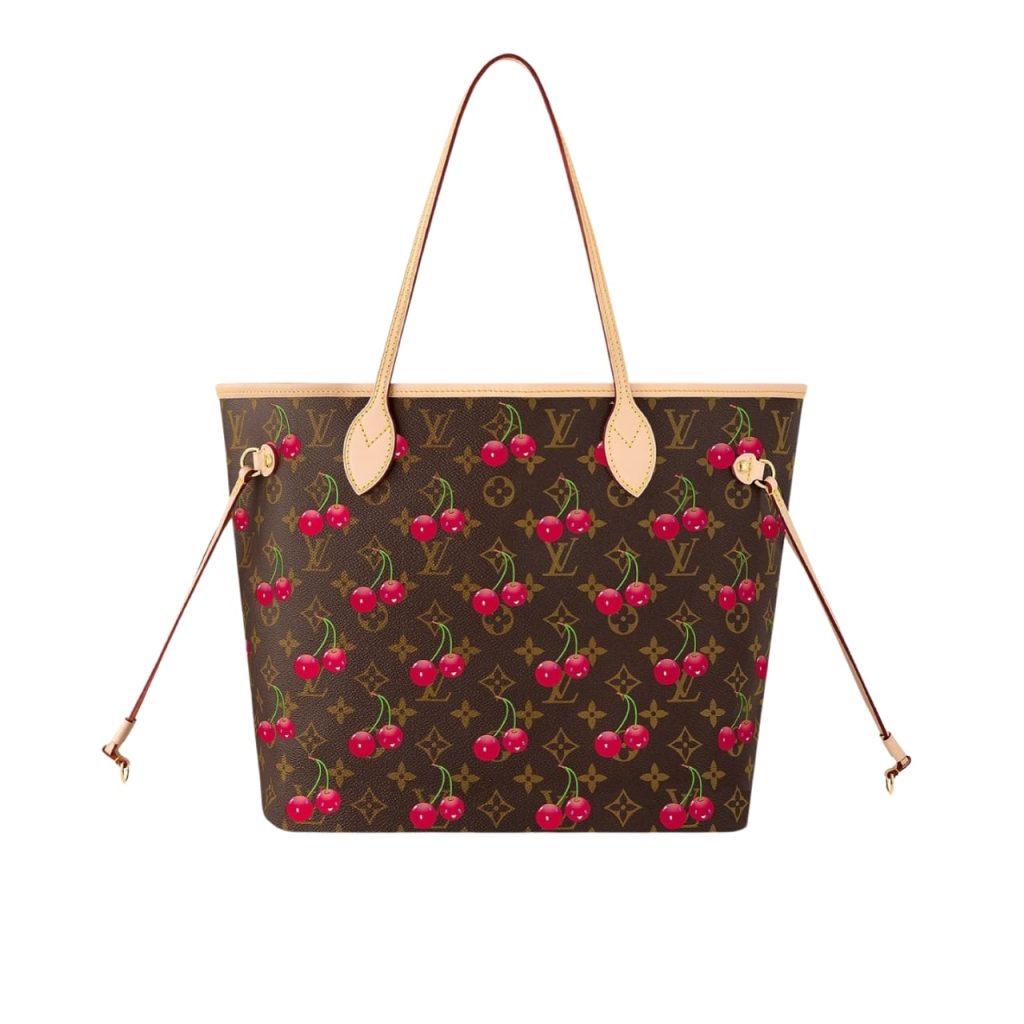 Louis Vuitton X Takashi Murakami Monogram Cerise Neverfull MM Brown 31Cm M13263 - Image 2