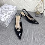 Valentino Vlogo The Bold Edition Slingback Pumps In Patent Leather 60Mm In Black - Image 6