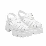 Prada Monolith Foam Rubber Sandals White 1X853M 3Lkk F0009 F 055