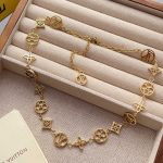 Louis Vuitton Lv Lace Necklace Gold M01057 - Image 5