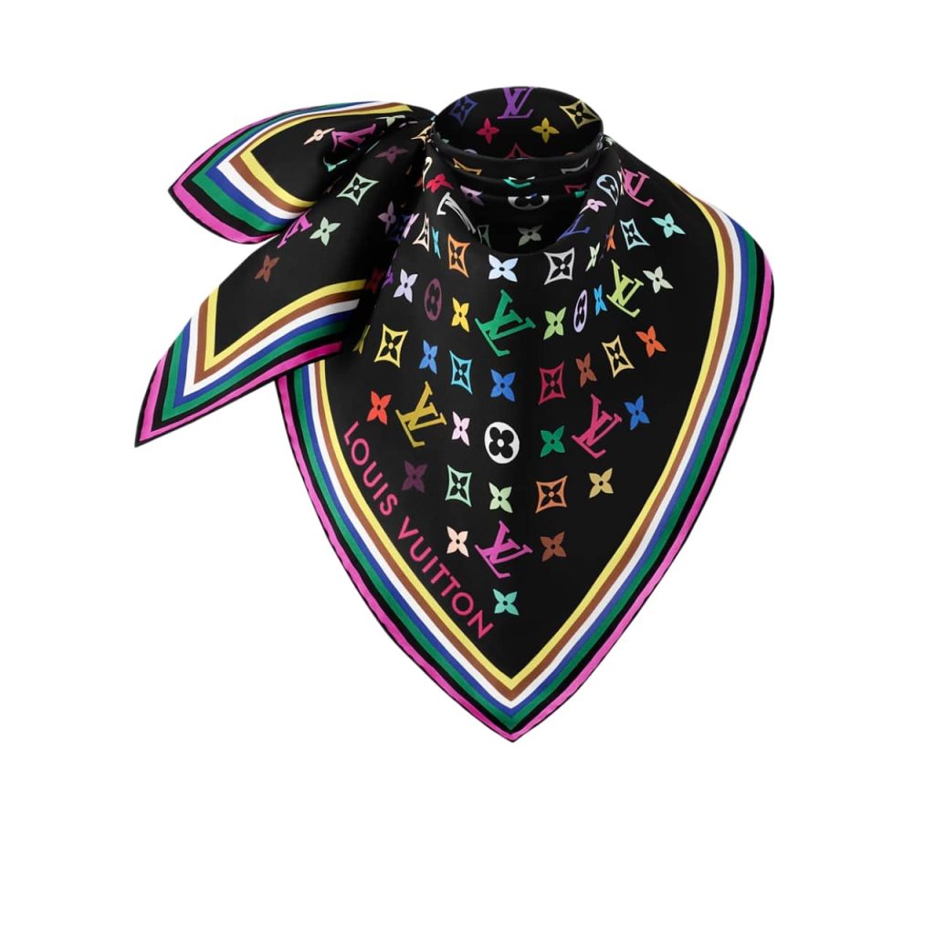 Louis Vuitton X Murakami Monogram Multicolor Black 90Cm M96095 - Image 2