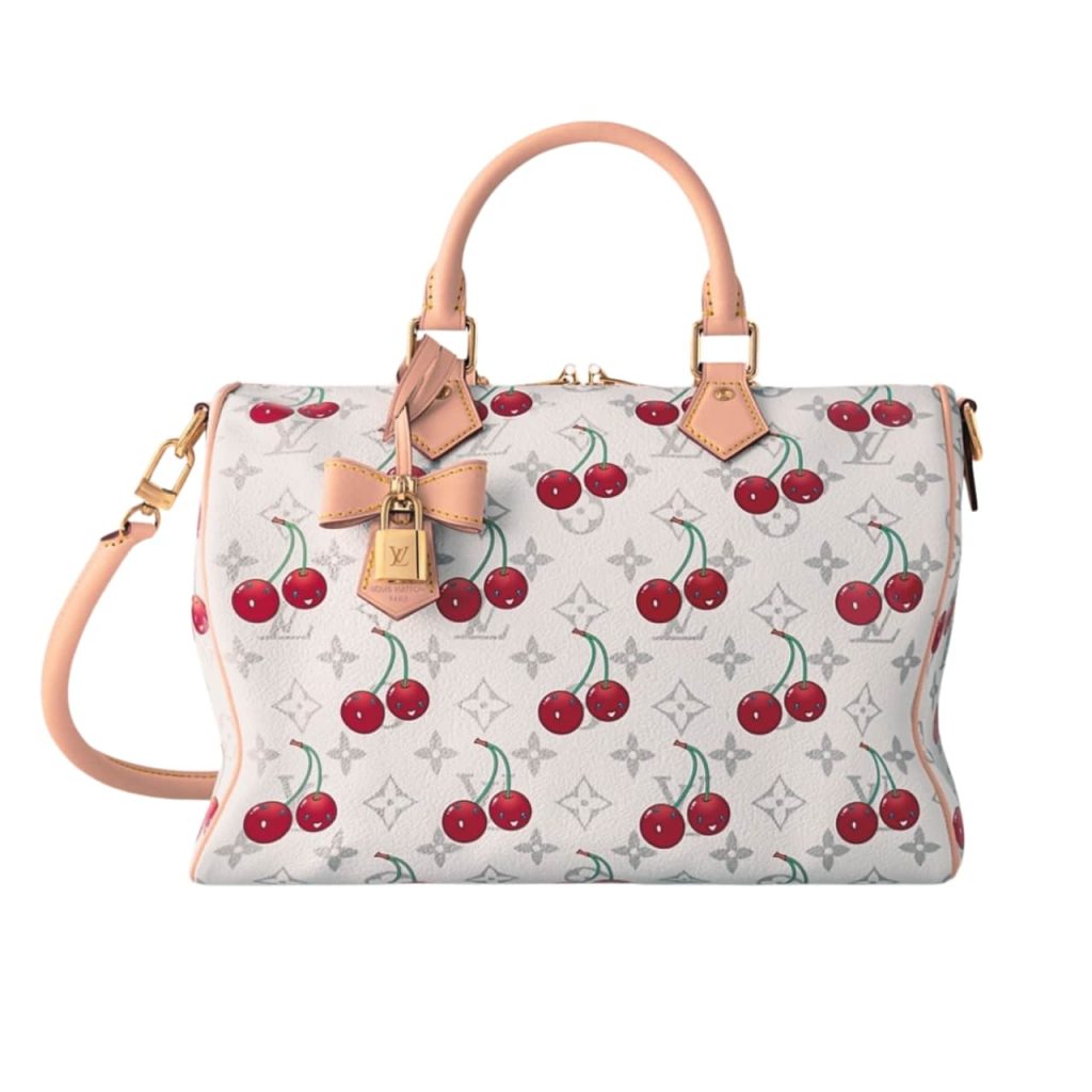 Louis Vuitton X Takashi Murakami Monogram Cerise Speedy 30 White 30Cm M14238 - Image 2